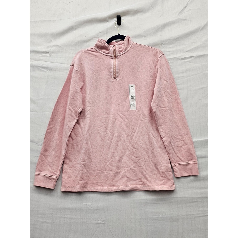 Cat & Jack Girls Relaxed Pullover Sweater Pink Cotton Casual‎ Size XL